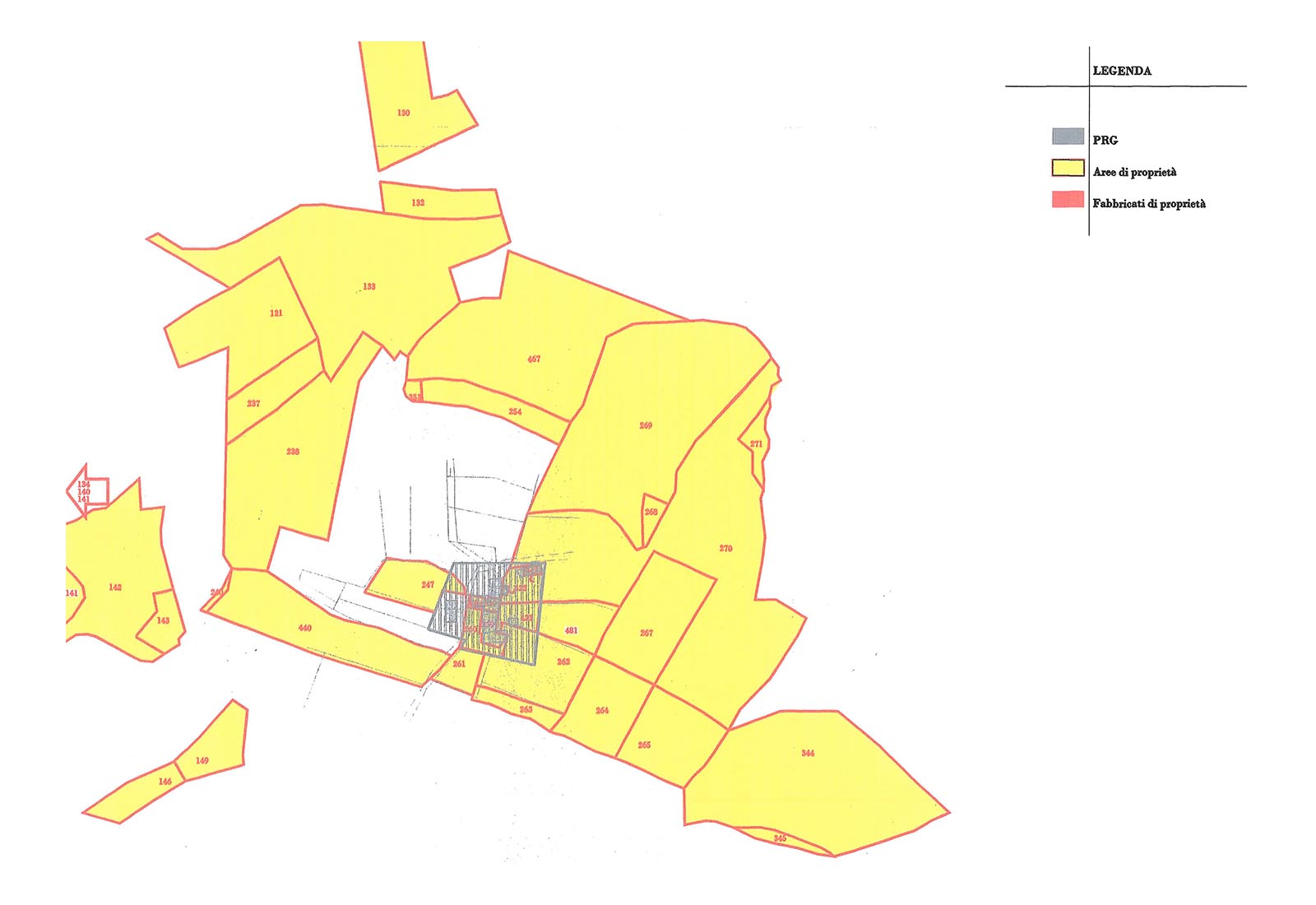 Borgo Cascinassa a Pozzol Groppo - Sovrapposto proprietà PRG