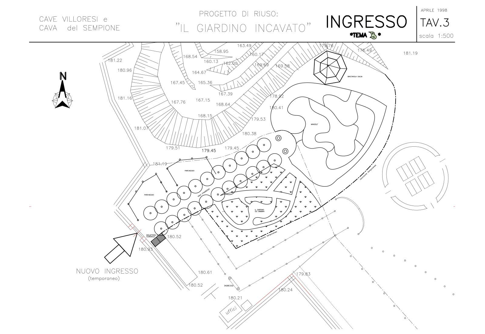 Villoresi and Sempione quarries - Re-use plan: 3 Entrance