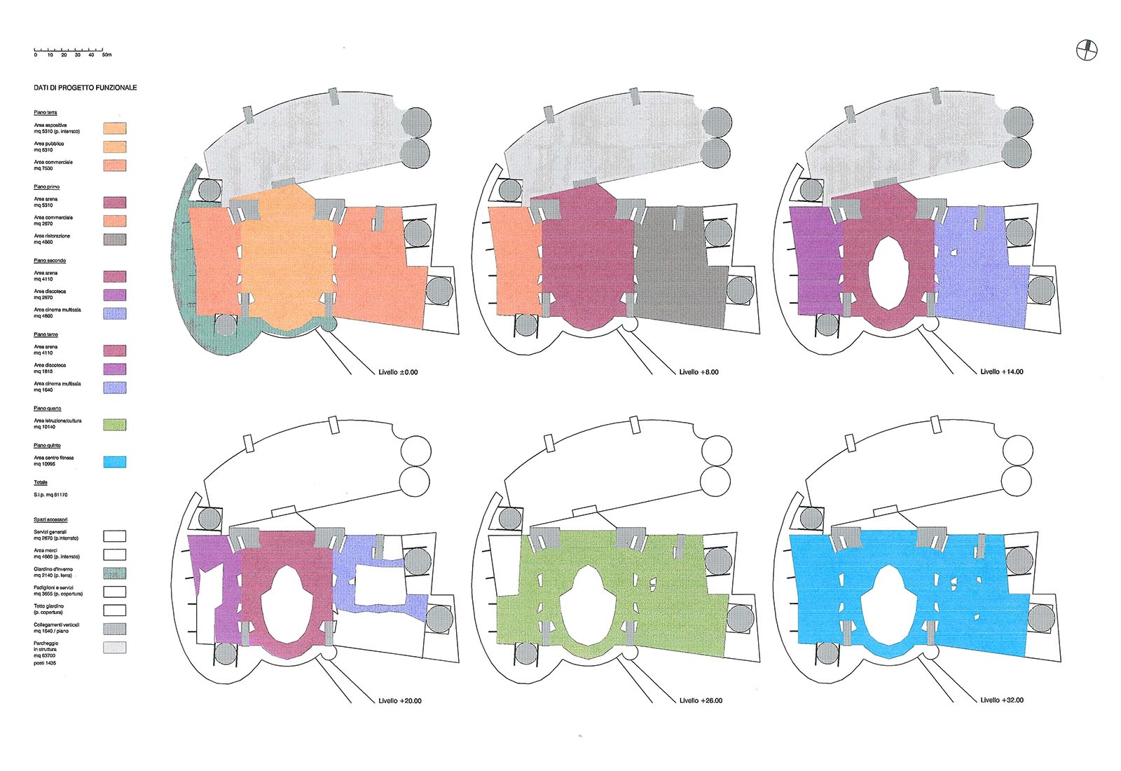 Leisure center in Rho - Underground floor plan