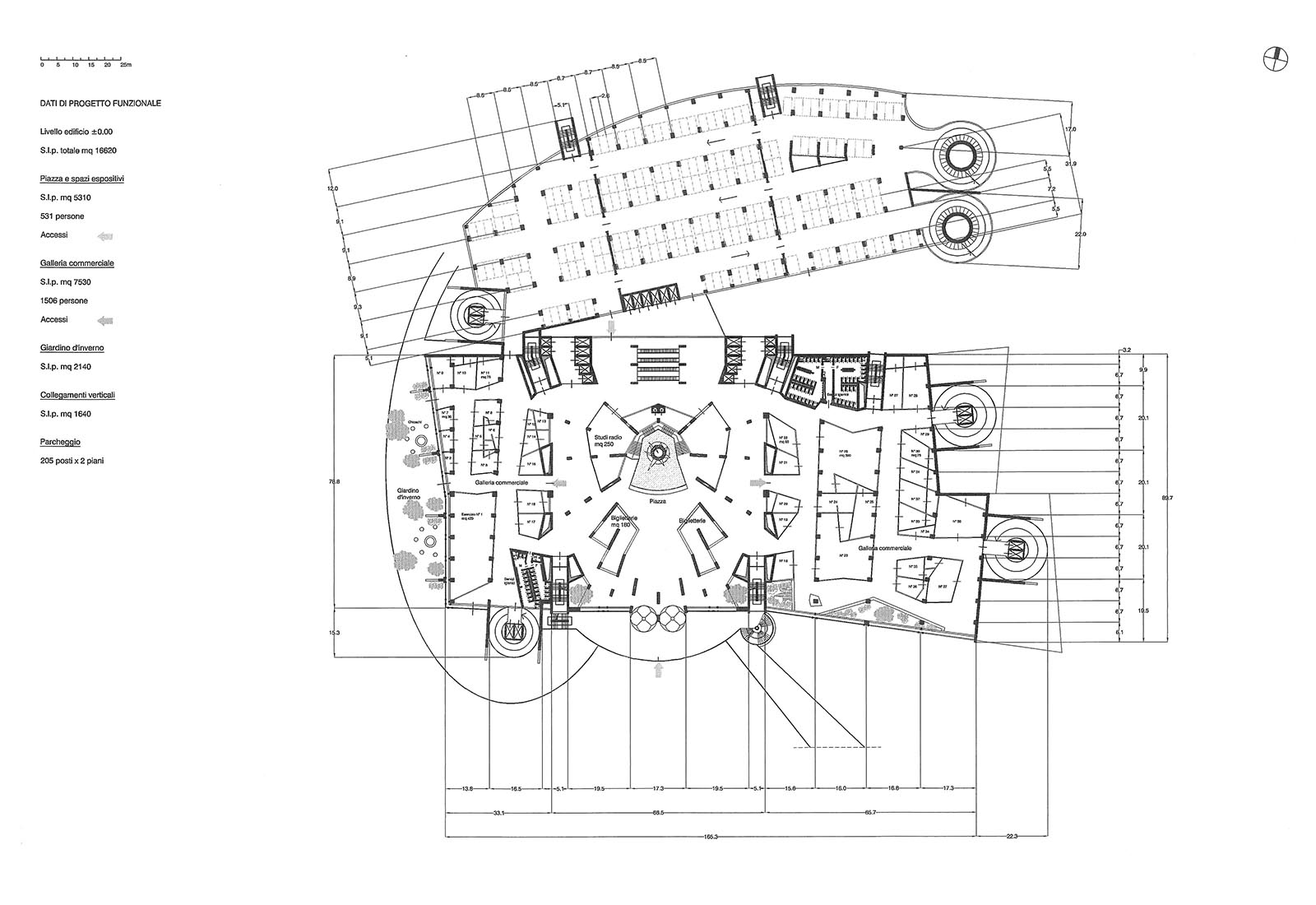 Leisure center in Rho - First floor plan