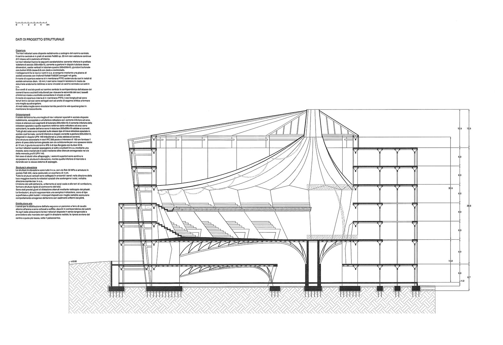 Leisure center in Rho - Structures of the typical plan