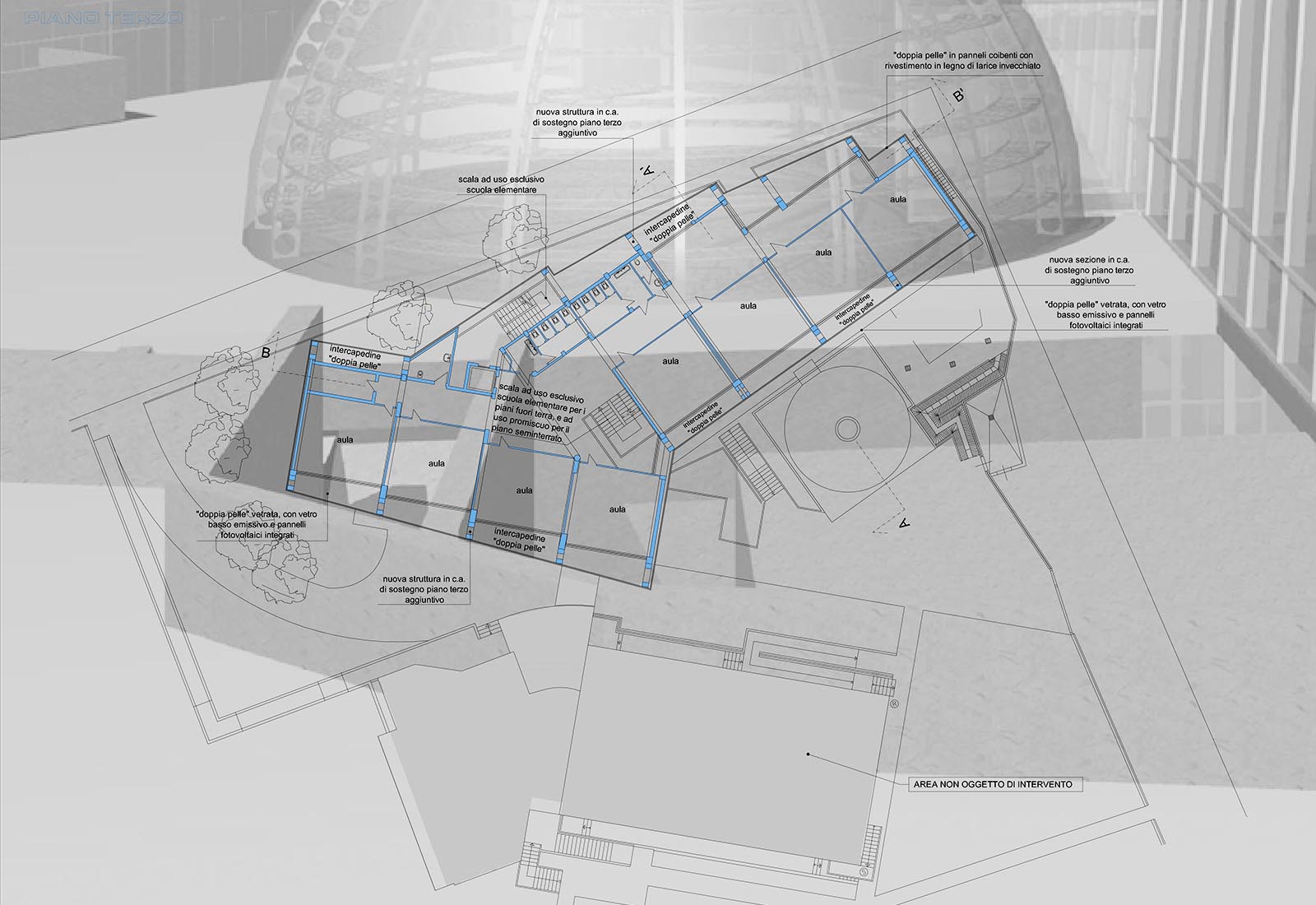 Nursery school in Bareggio - Third floor plan