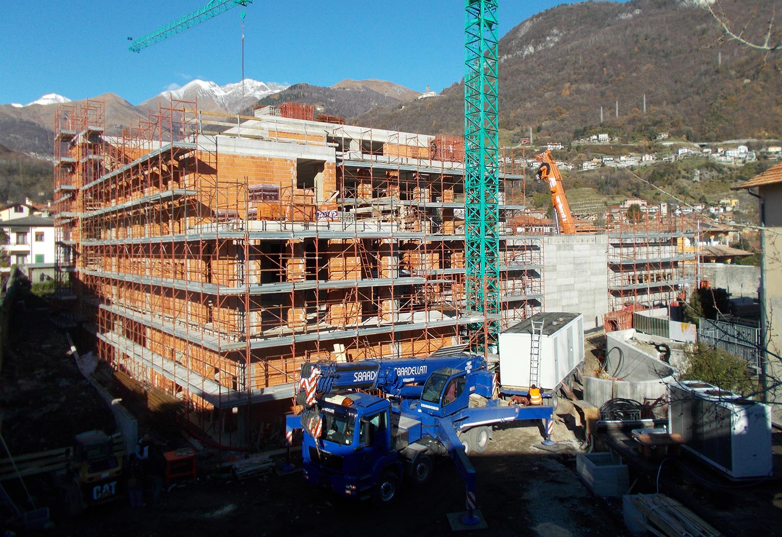 Scuola elementare a Gravedona - Il cantiere