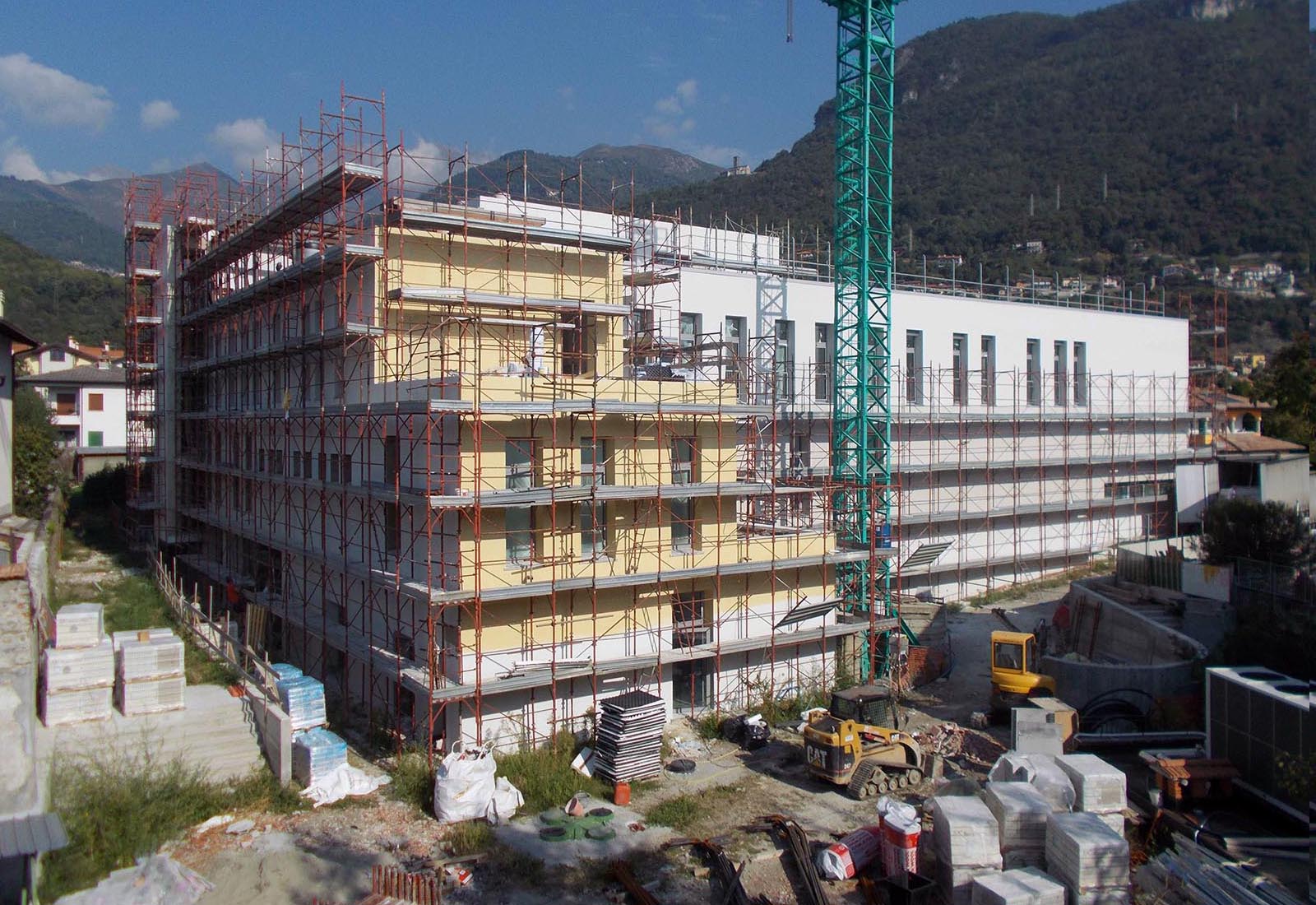 Scuola elementare a Gravedona - Il cantiere