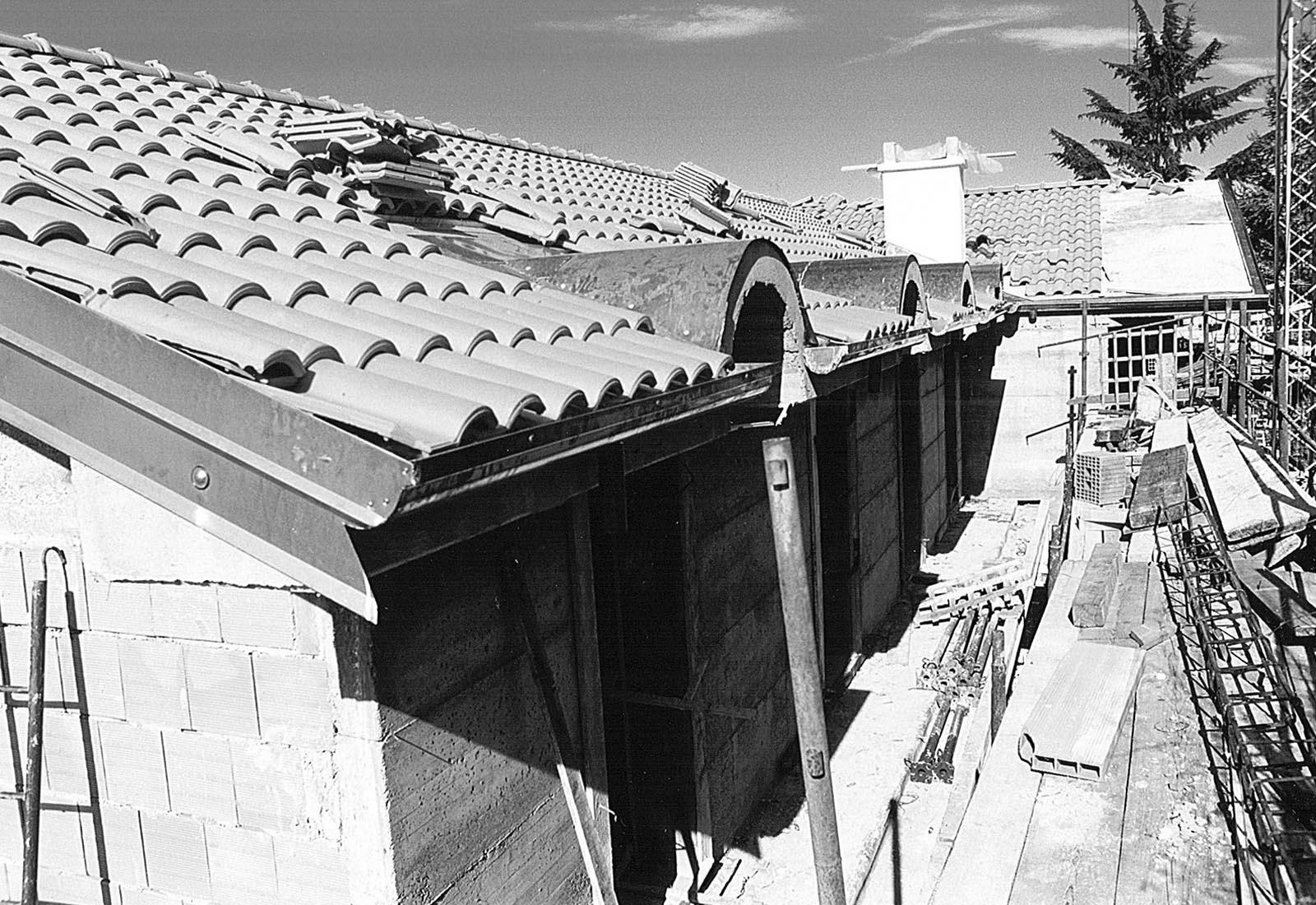 House extension in Giovanni XXIII street in Nerviano - The building site
