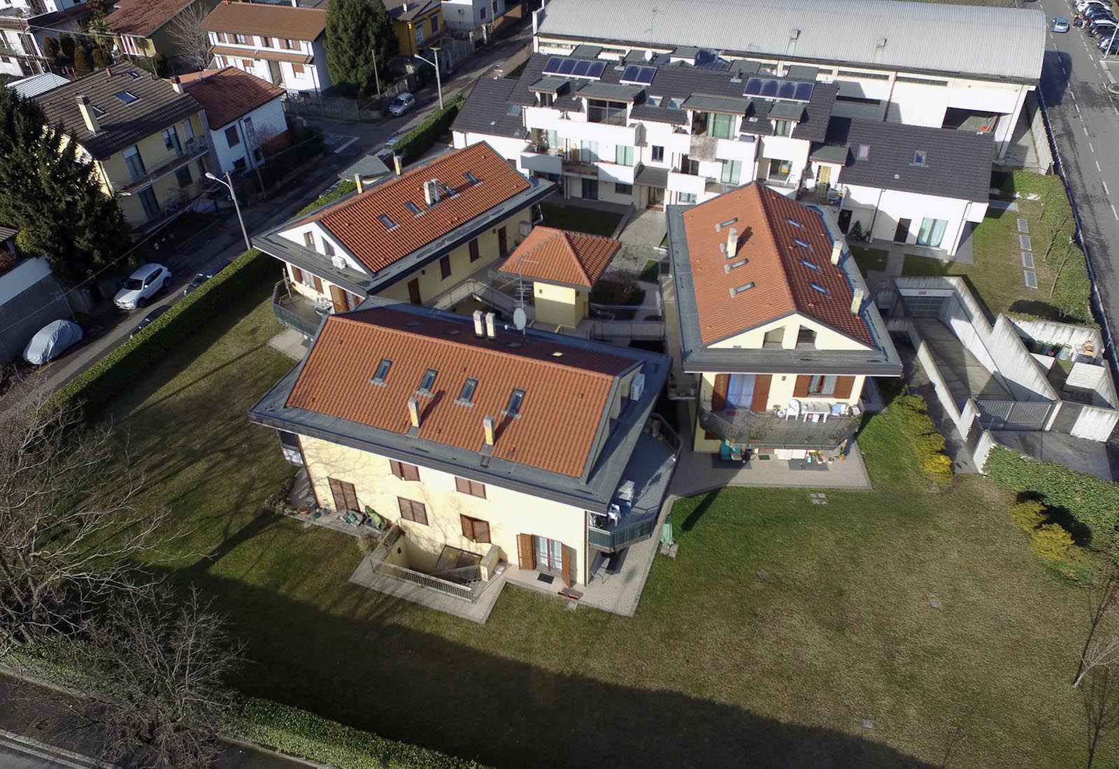 Residential building in Nerviano - Aerial view