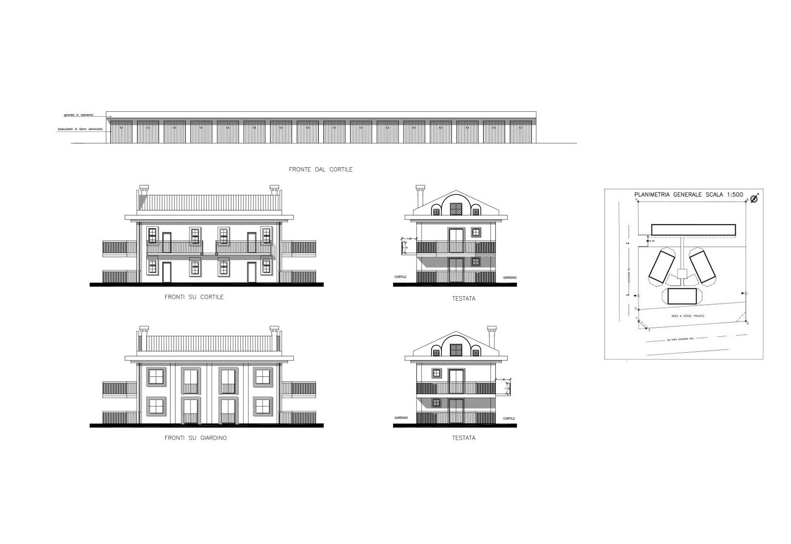 Residential building in Nerviano - Elevations