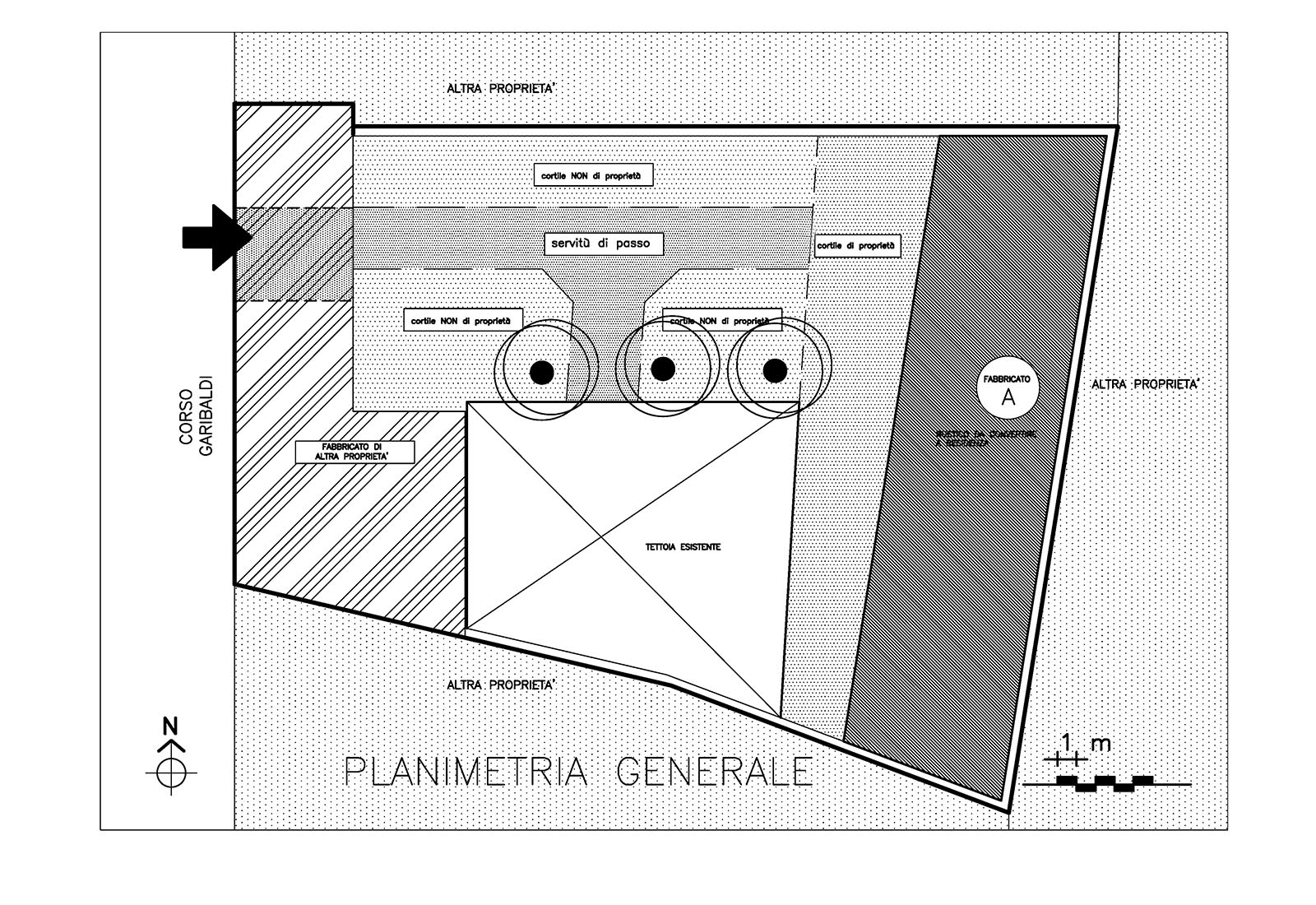 Residential building in Garibaldi street in Rho - General plan