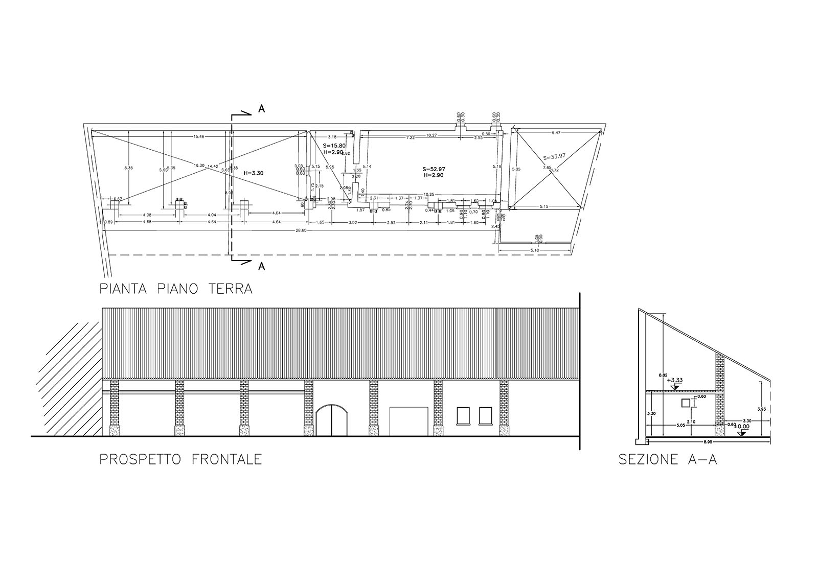 Residential building in Garibaldi street in Rho - Existing situation