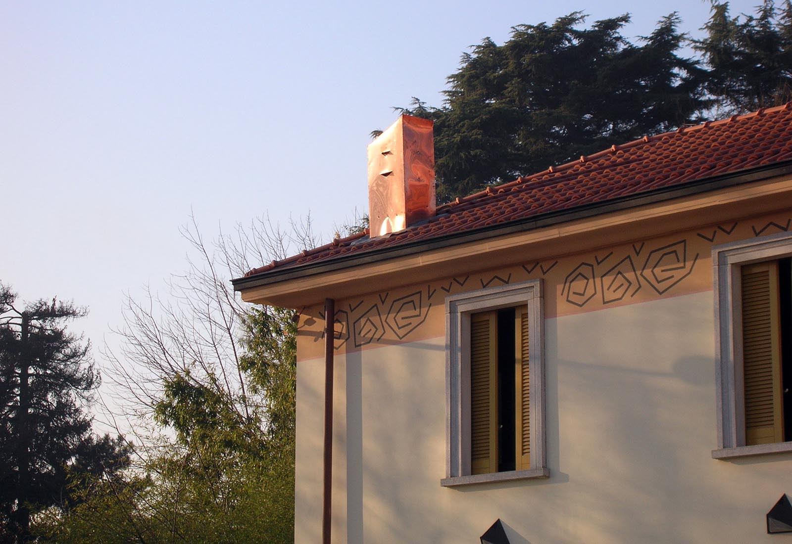 Restaurant Campo delle stelle in Vanzago - Detail of the facade
