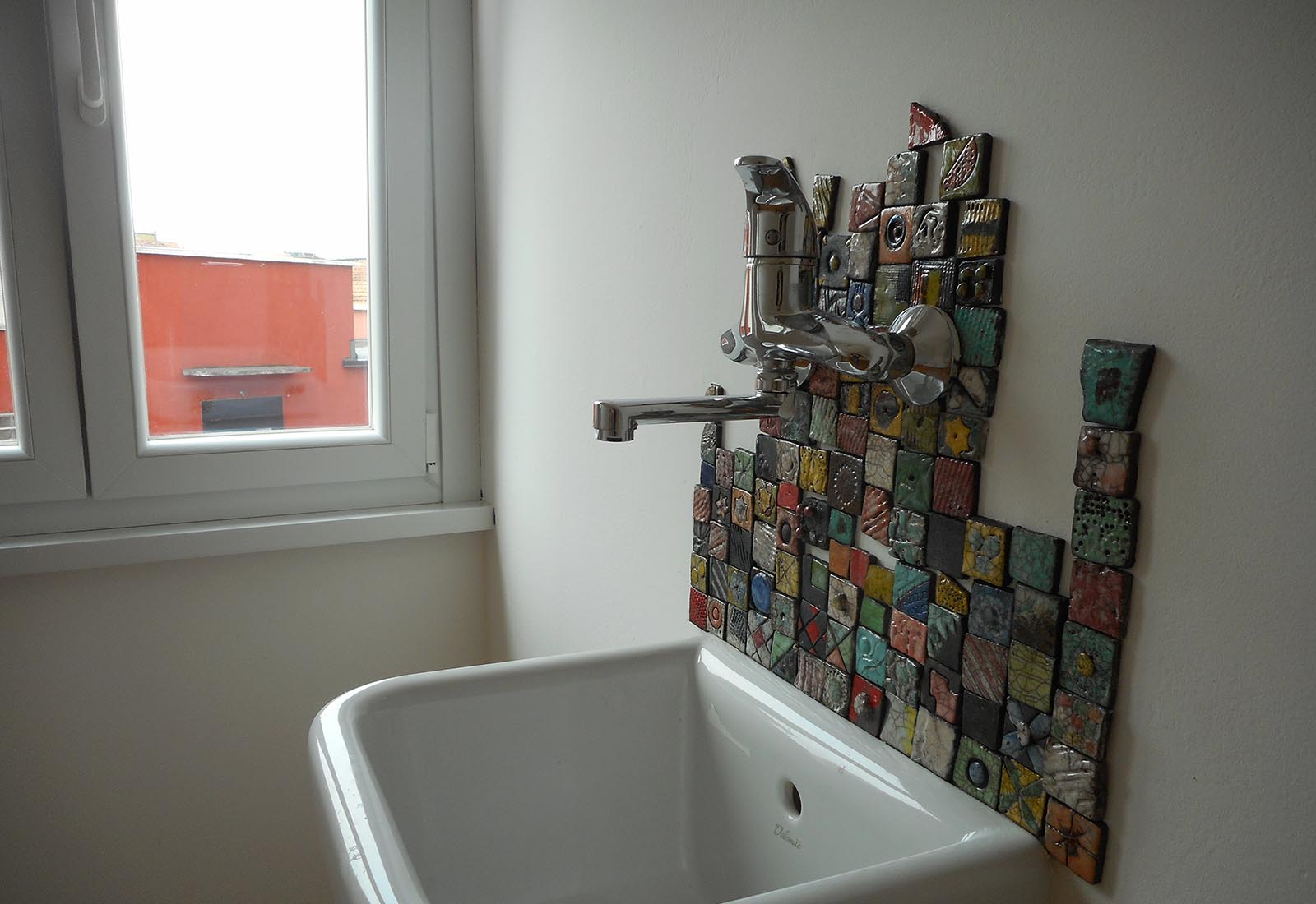 Apartment renovation in Rho - The sink of the ironing room