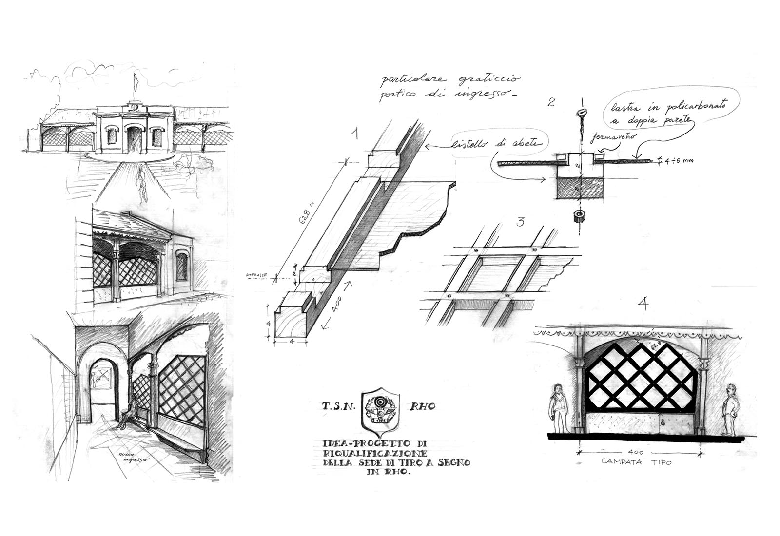 Shooting range renovation in Rho – The design of the new partitions