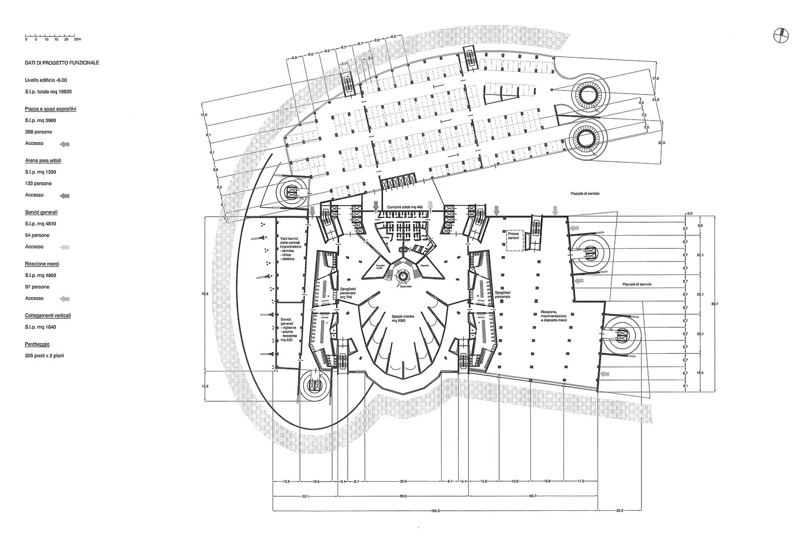 Leisure center in Rho - Underground floor plan