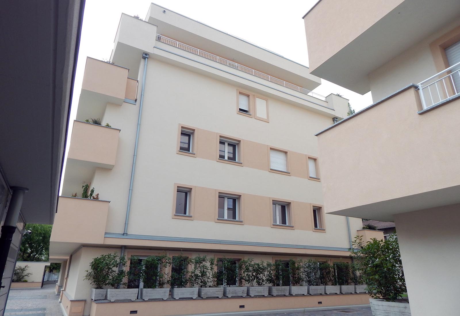 Residential buildings in Biringhello street in Rho - View