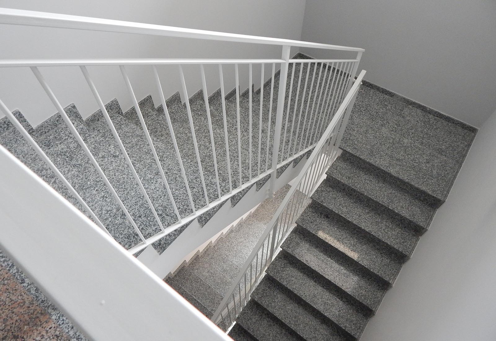 Residential buildings in Biringhello street in Rho - Detail of the staircase