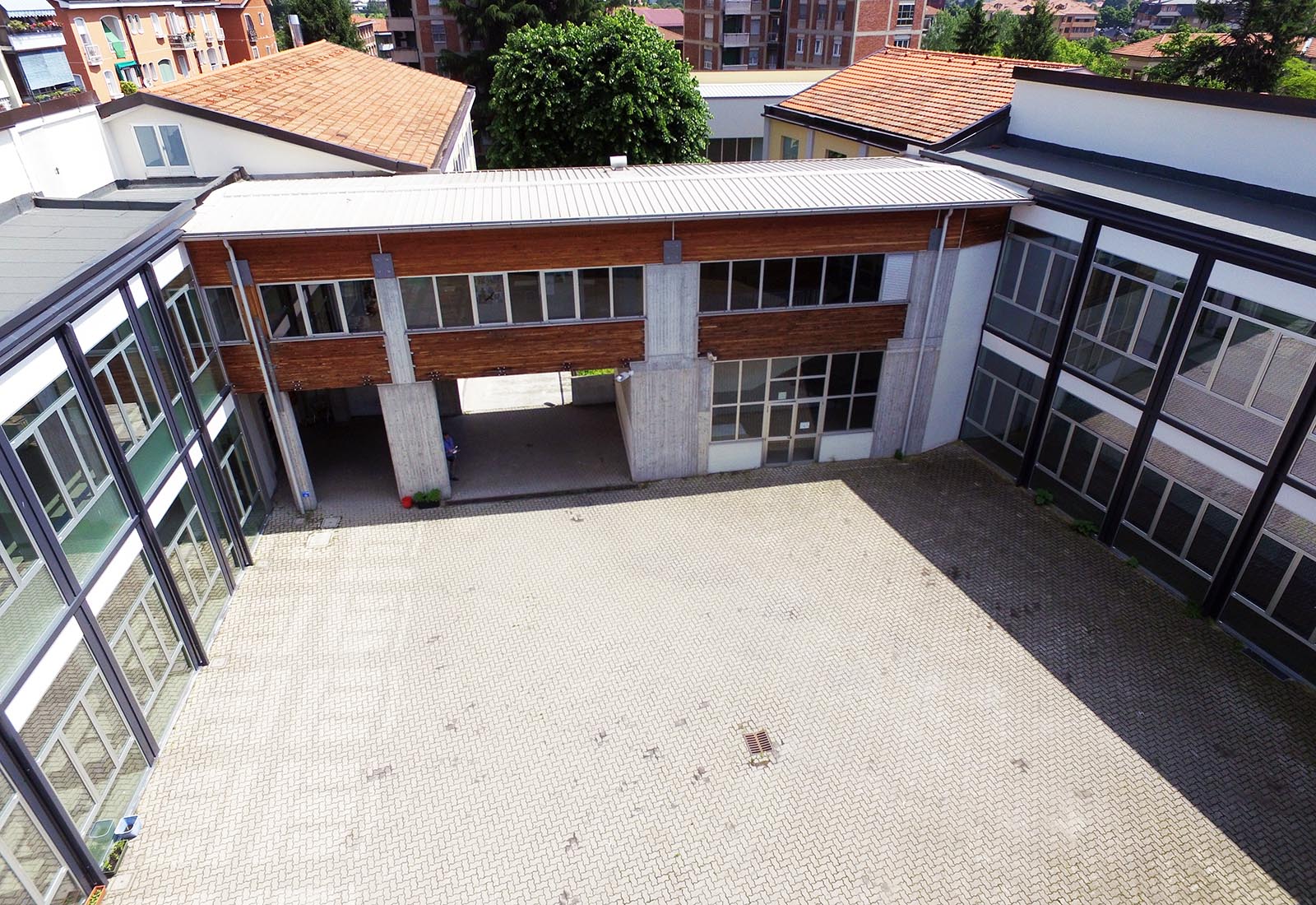 High school renovation in Melegnano - View