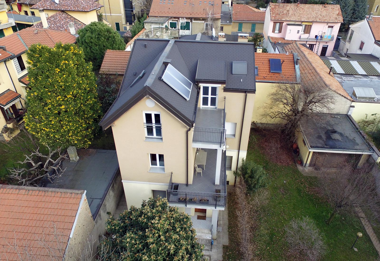House in dei Mille street in Rho - Aerial view