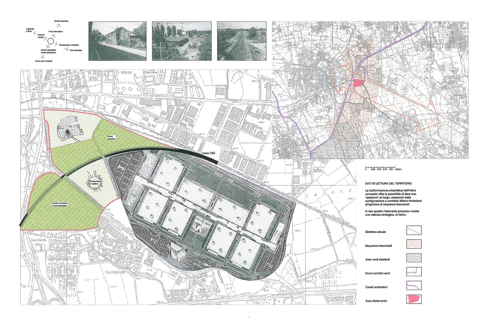 Leisure center a Rho - Lotto, accessibilità, masterplan