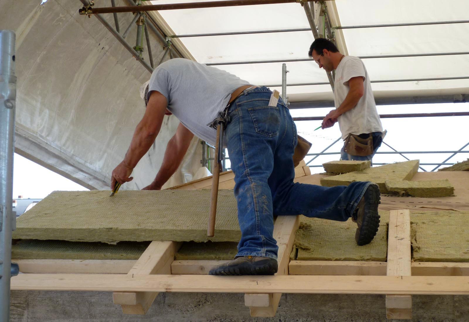 House in dei Mille street in Rho - Roof insulation