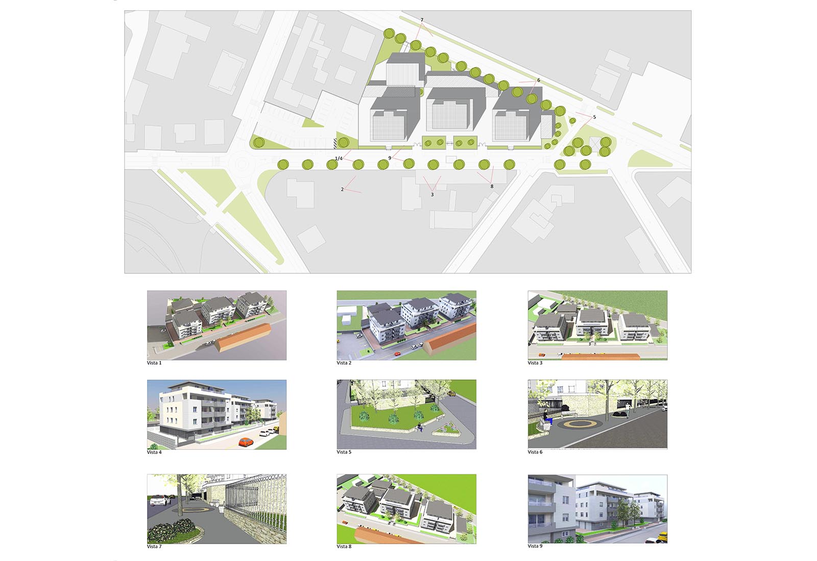 Residenze via Biringhello a Rho - Il progetto compositivo