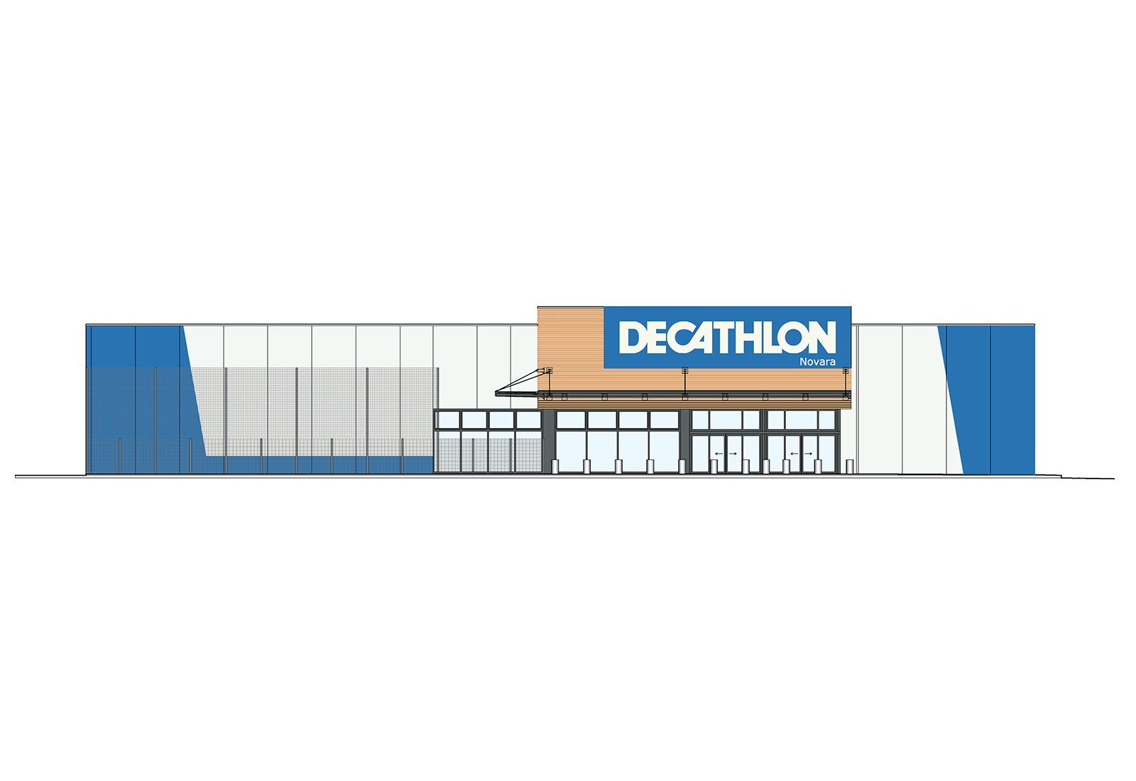 Decathlon Novara - Prospetto principale