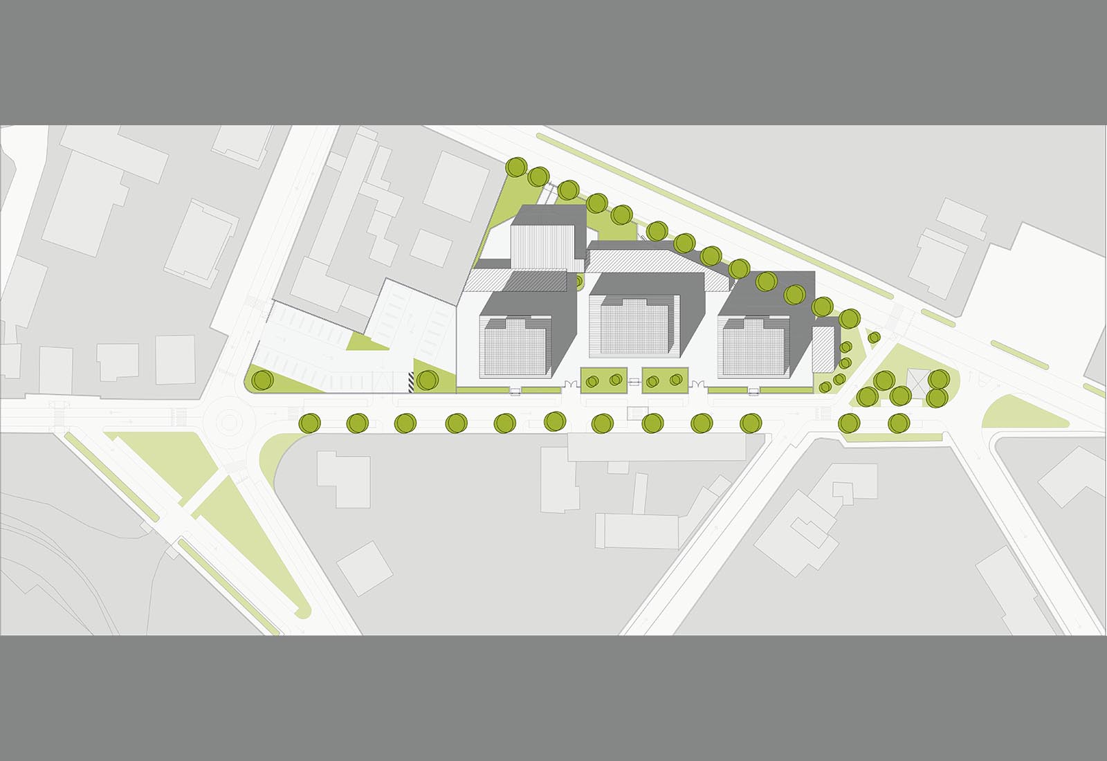 Residential buildings in Biringhello street in Rho - Masterplan