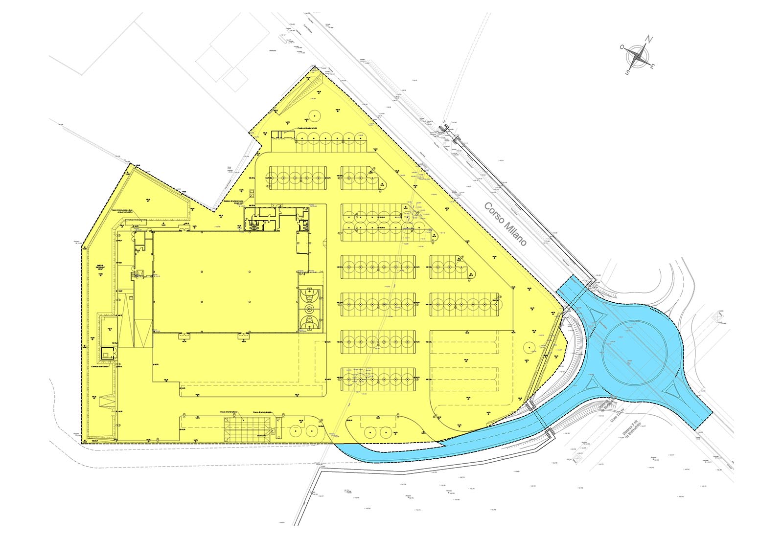 Decathlon Novara - Planimetria di inquadramento