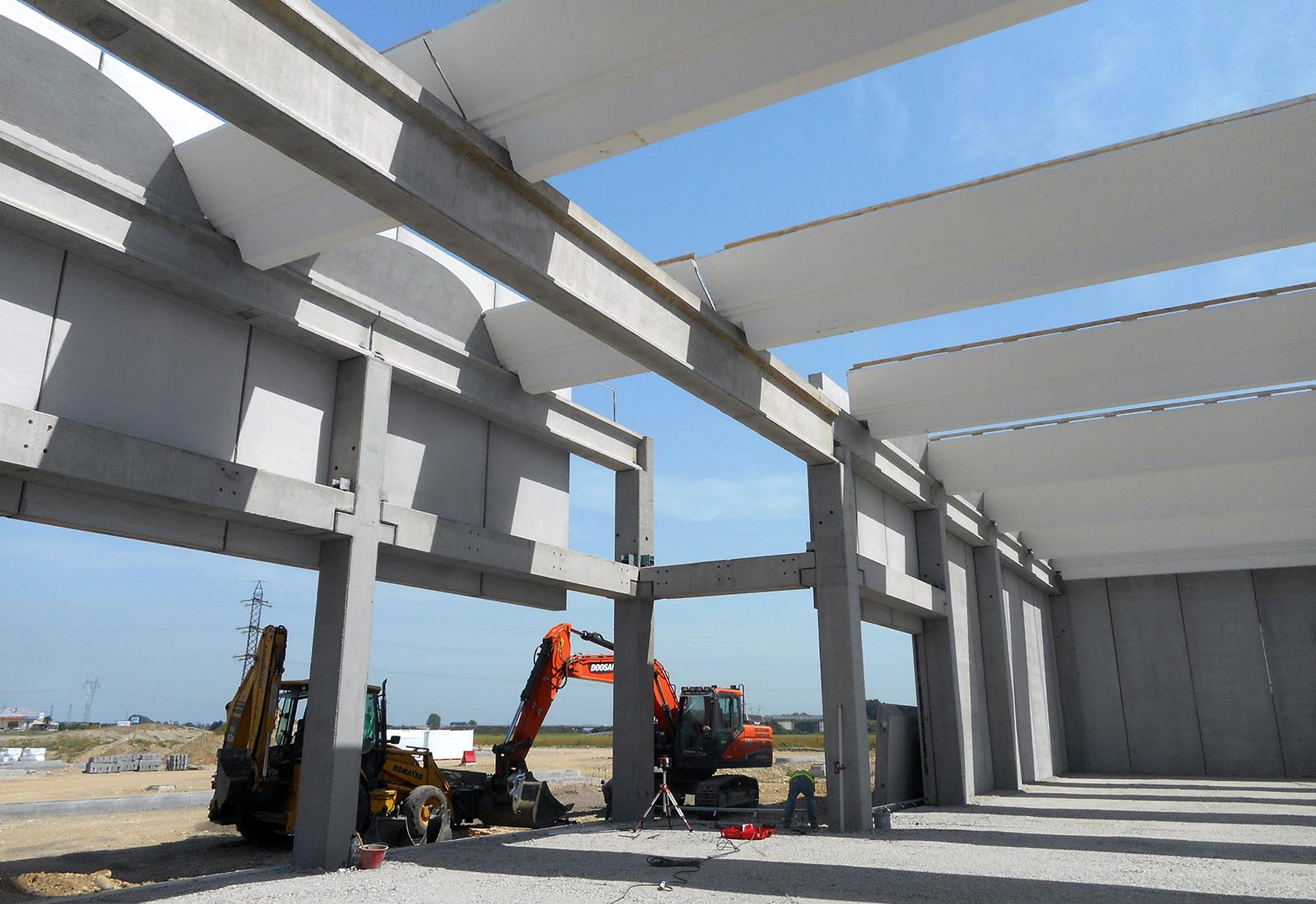 Decathlon Novara - The precast structure