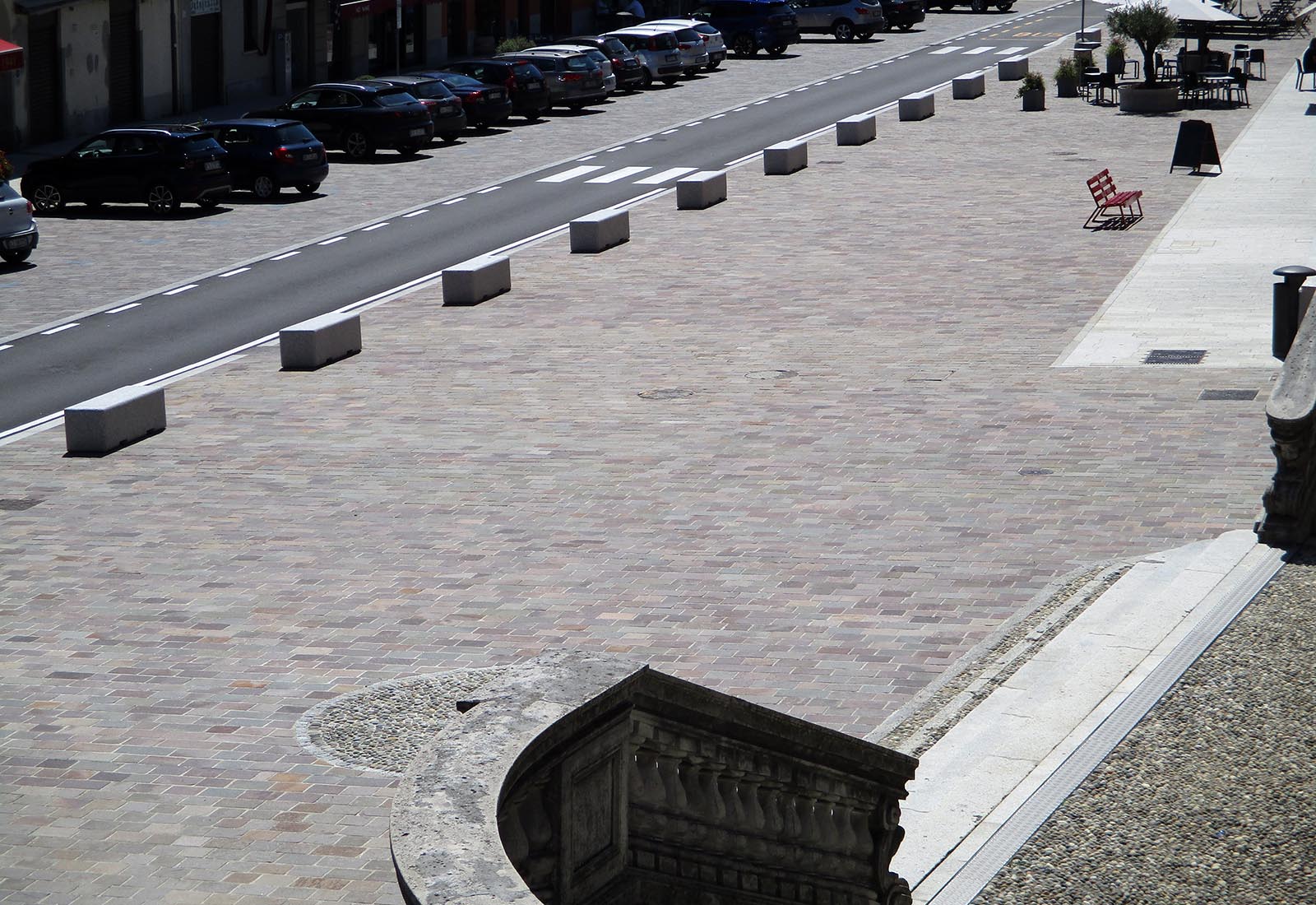 Piazza Libertà ad Appiano Gentile - Vista