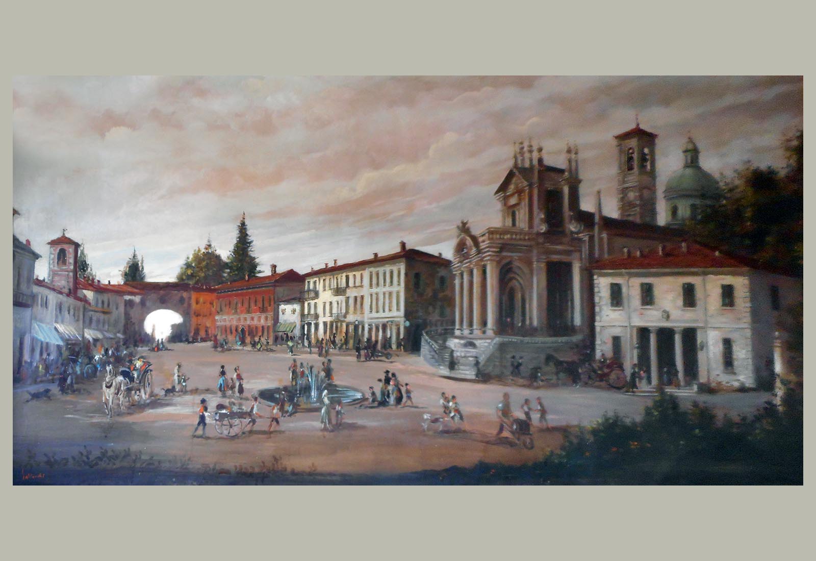 Piazza Libertà in Appiano Gentile - Picture of the square