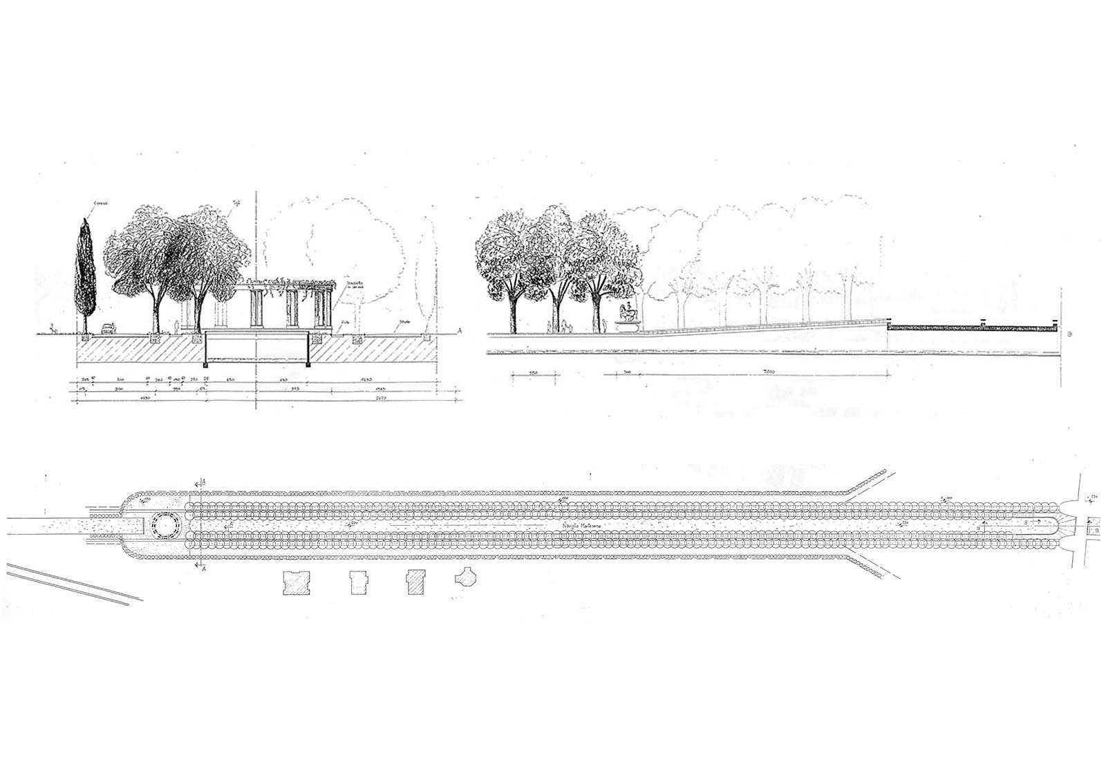 Pathway along Naviglio Martesana in Vimodrone - The promenade Project