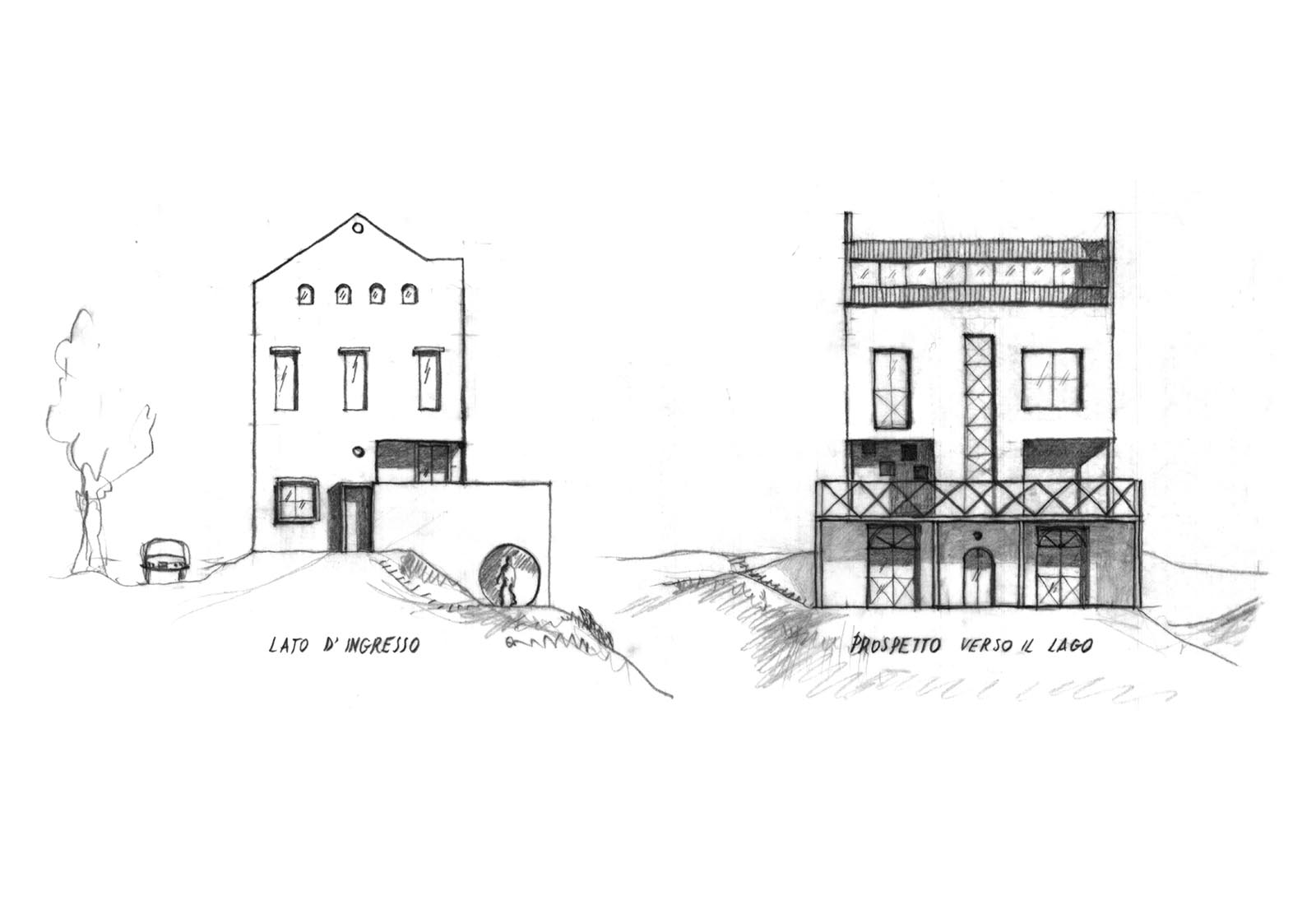 House in Arona - Elevations