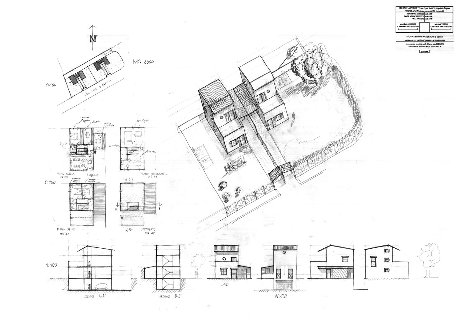 Villa a Vanzago - Il progetto della villa