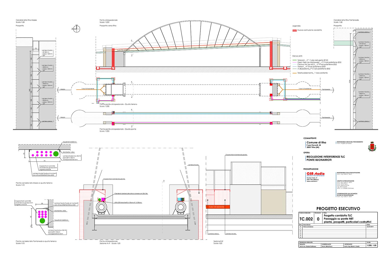 Risoluzione interferenze TLC ponte Buonarroti a Rho - Passaggio sul ponte