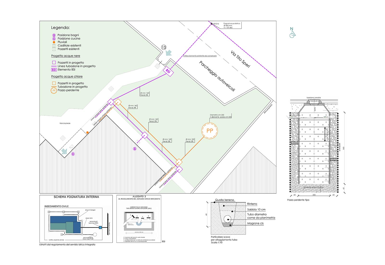 Condominio in via Tito Speri a Rho - Schema della rete