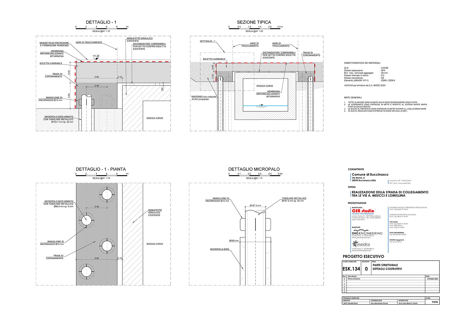 Corio waterway overpass in Buccinasco - Structural design