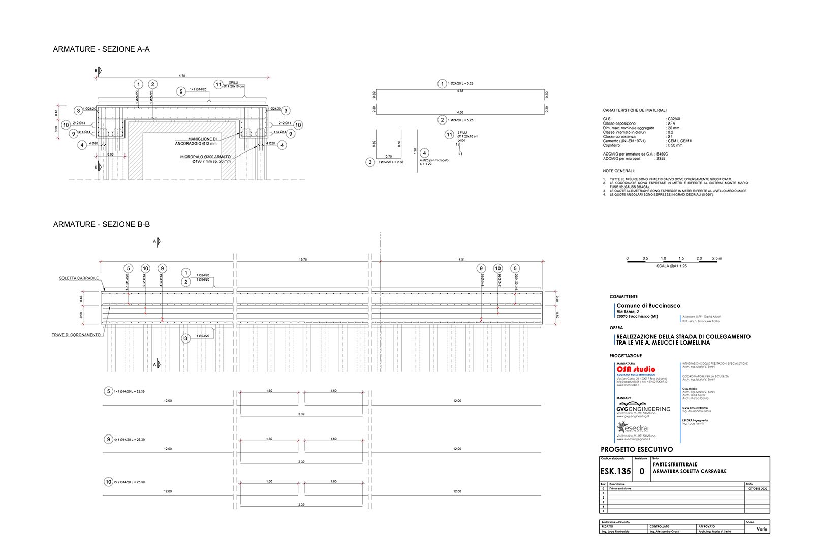 Corio waterway overpass in Buccinasco - Structural design