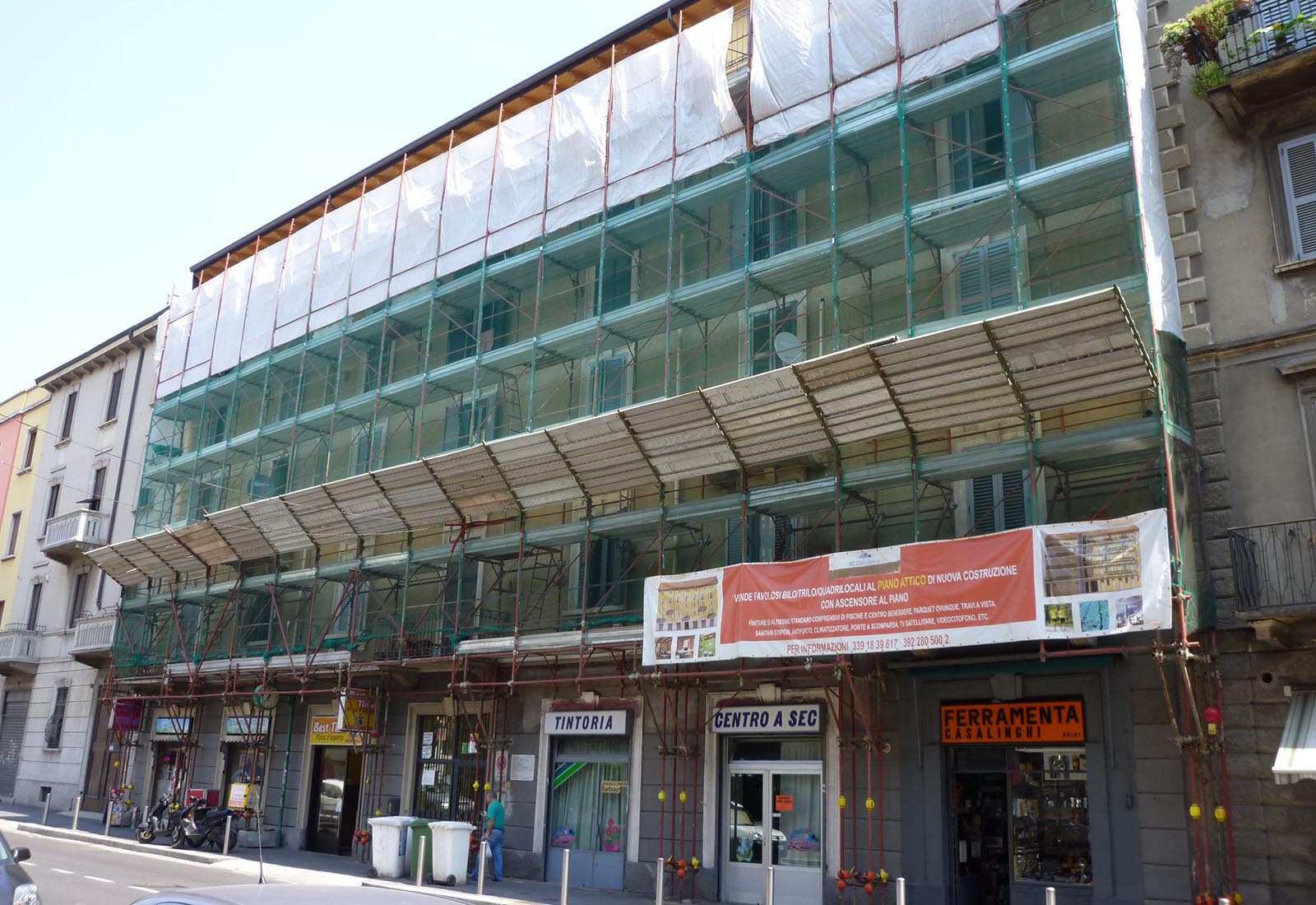 House extension in Imbonati street in Milan - View