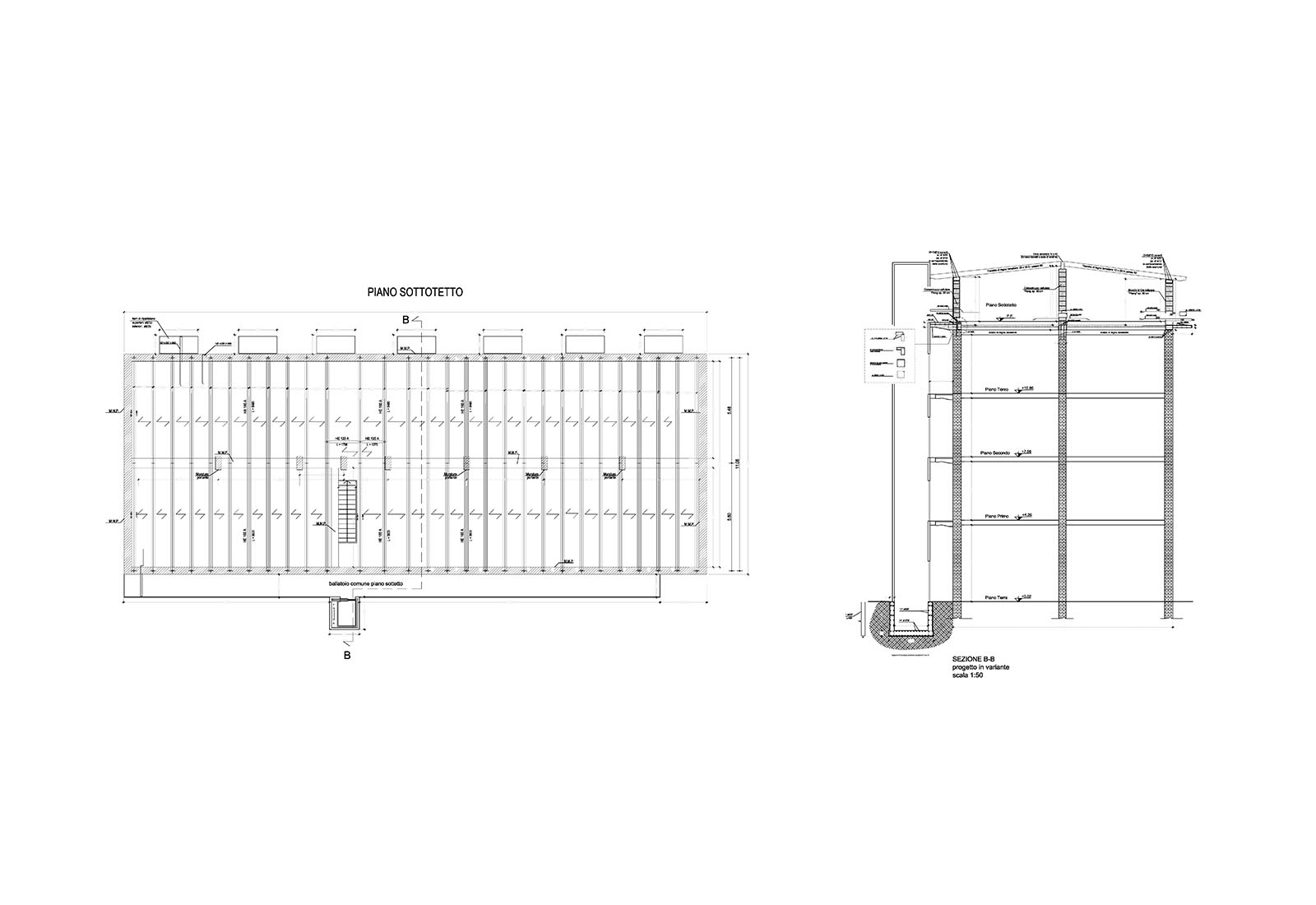 House extension in Imbonati street in Milan - The design of the structures