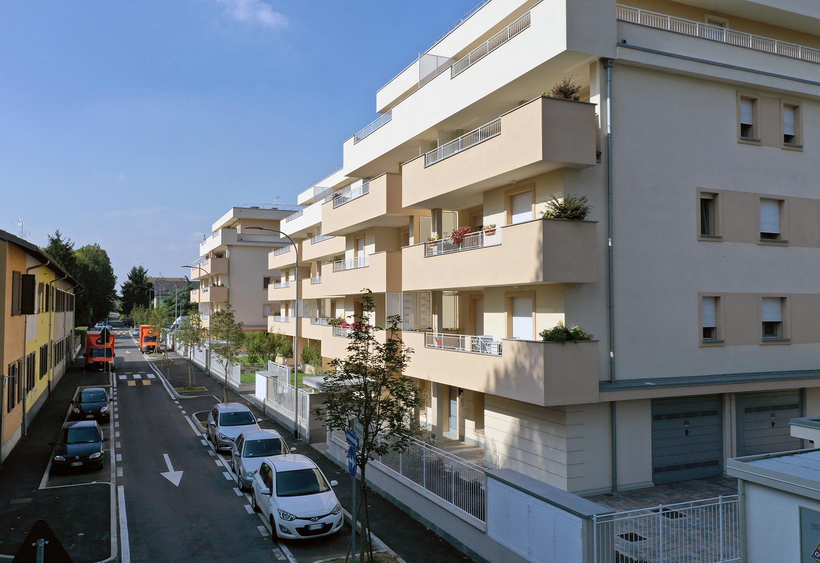 Urbanization works in Biringhello street in Rho - View