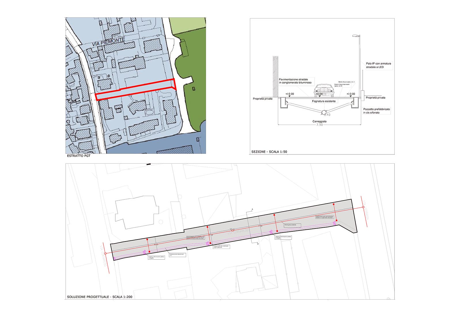 Riqualificazione di via Cornaredo a Rho - Il progetto