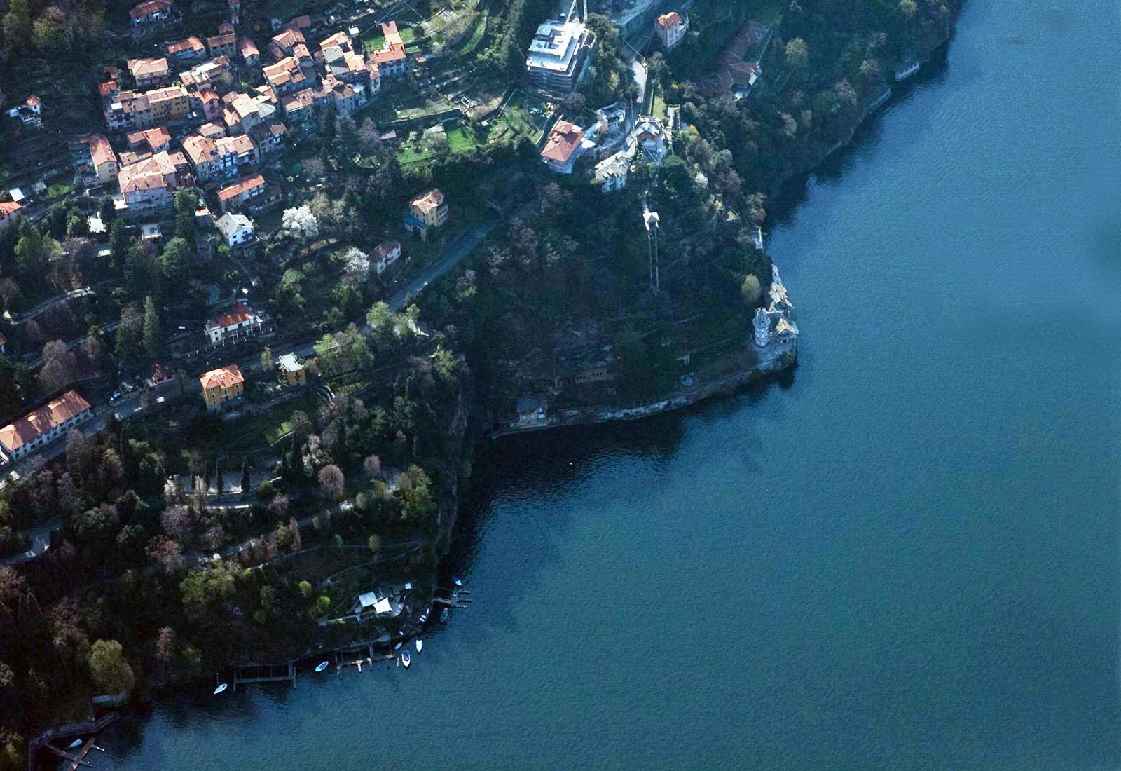 Villa storica a Blevio - Vista aerea