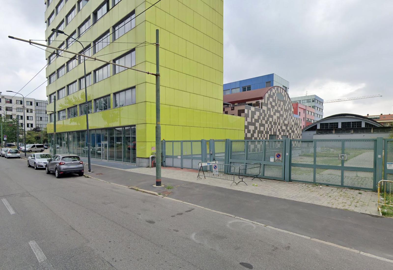 Opere di urbanizzazione a Milano in via Durando - Vista da via Cosenz