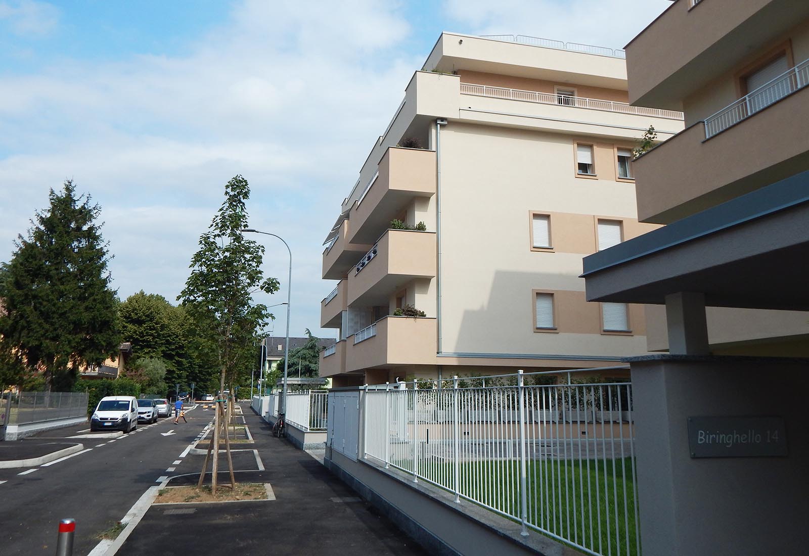 Urbanization works in Biringhello street in Rho - View