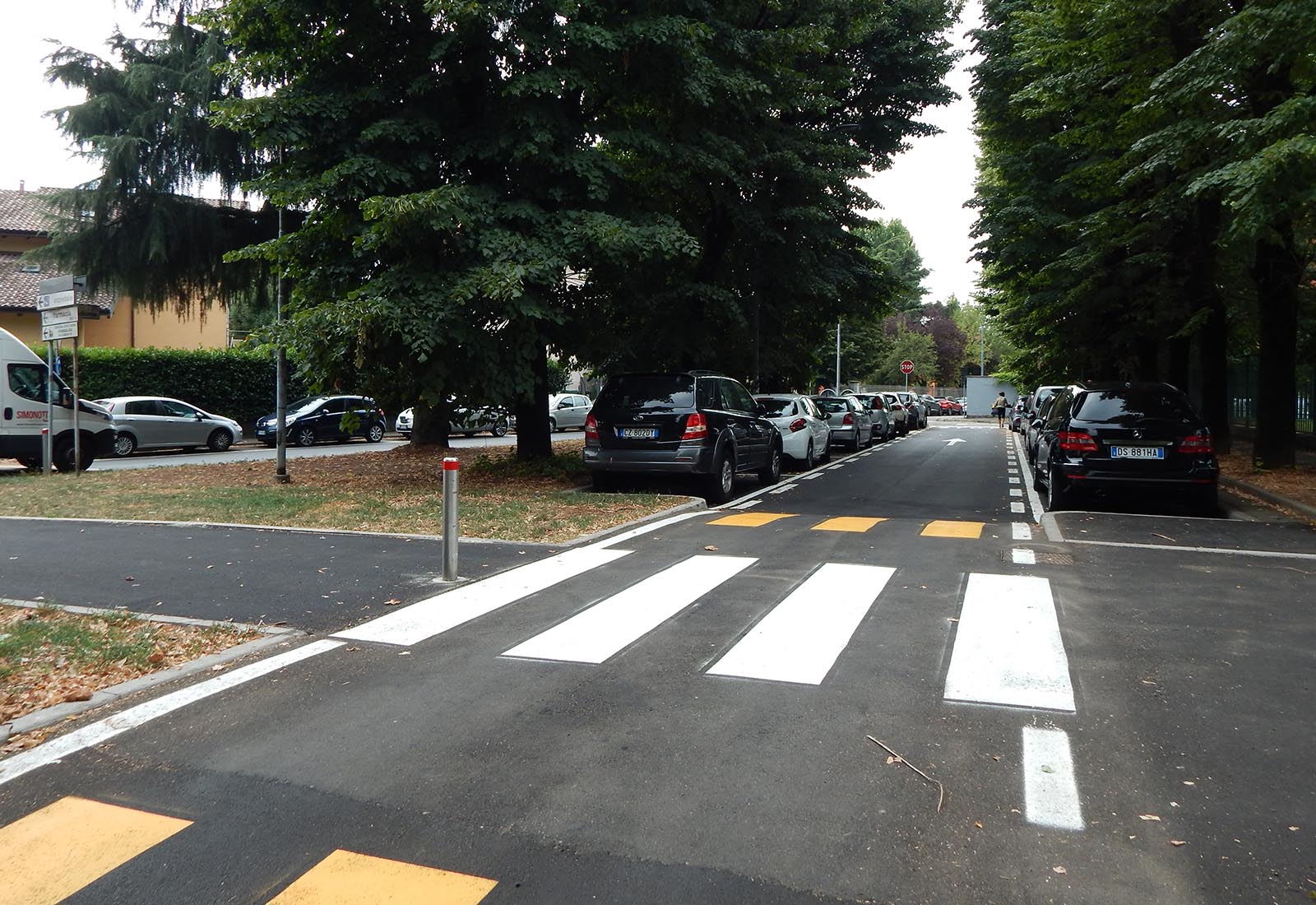 Urbanization works in Biringhello street in Rho - View