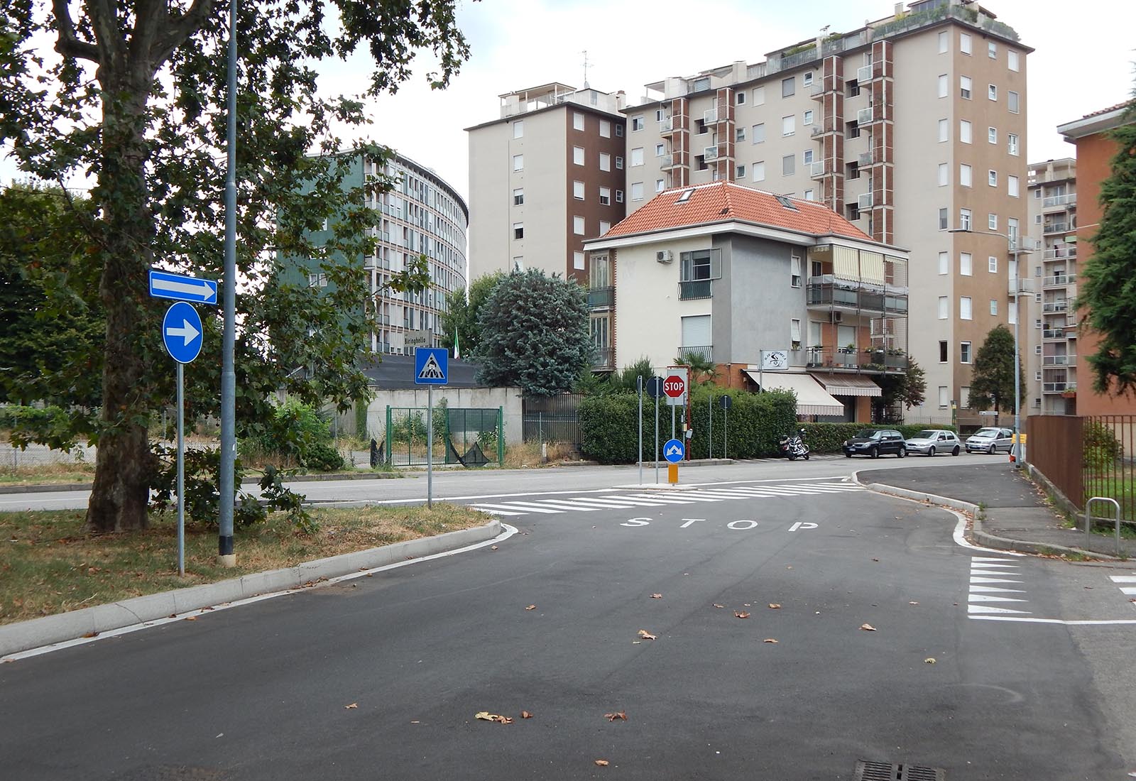 Urbanization works in Biringhello street in Rho - View