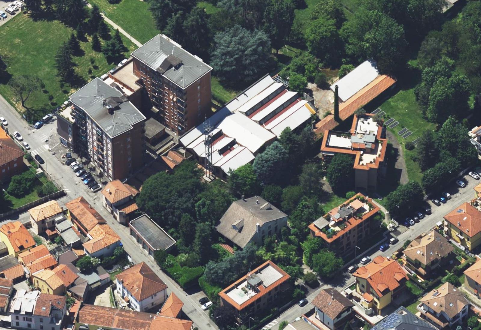 P.A. ex Telereporter a Rho - Vista aerea dell'area