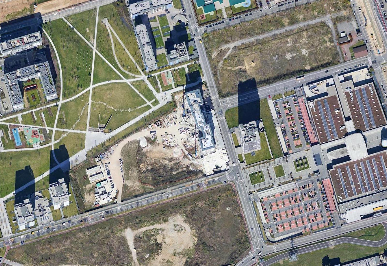 Sabina house Milan - Aerial view of the intervention site