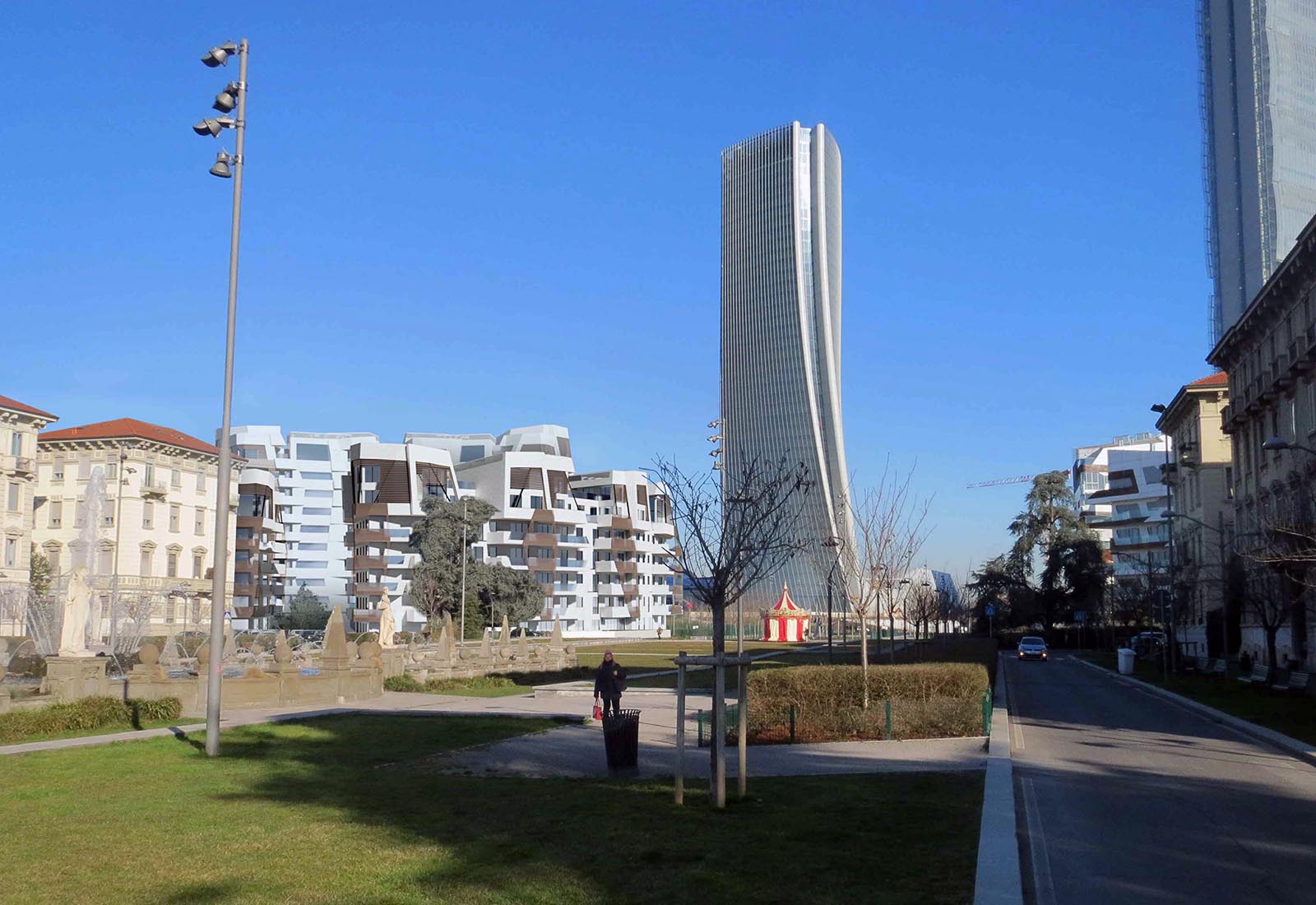 New Residential Buildings in the CityLife District in Milan - Rendering of the new building