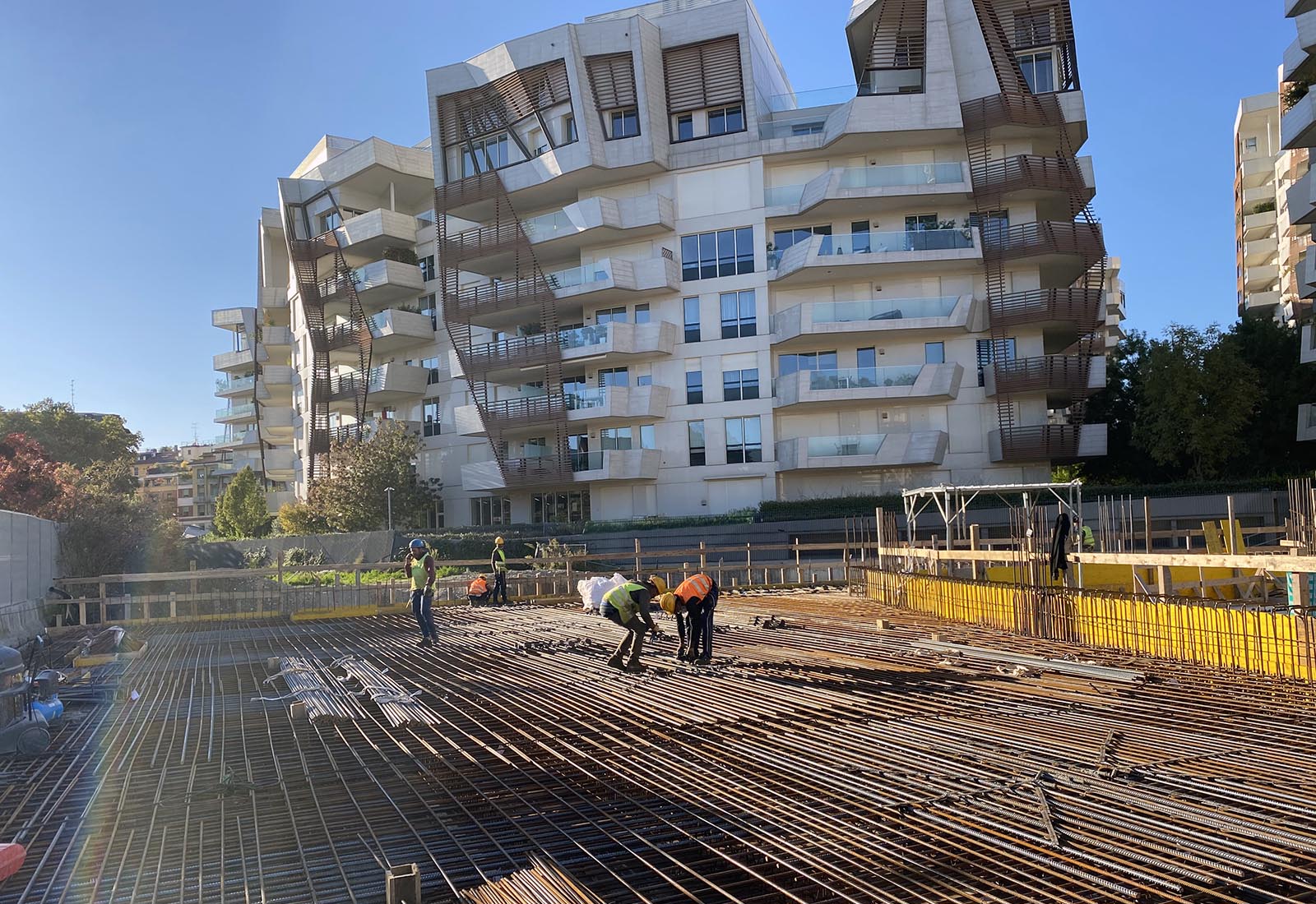 New Residential Buildings in the CityLife District in Milan - The construction site